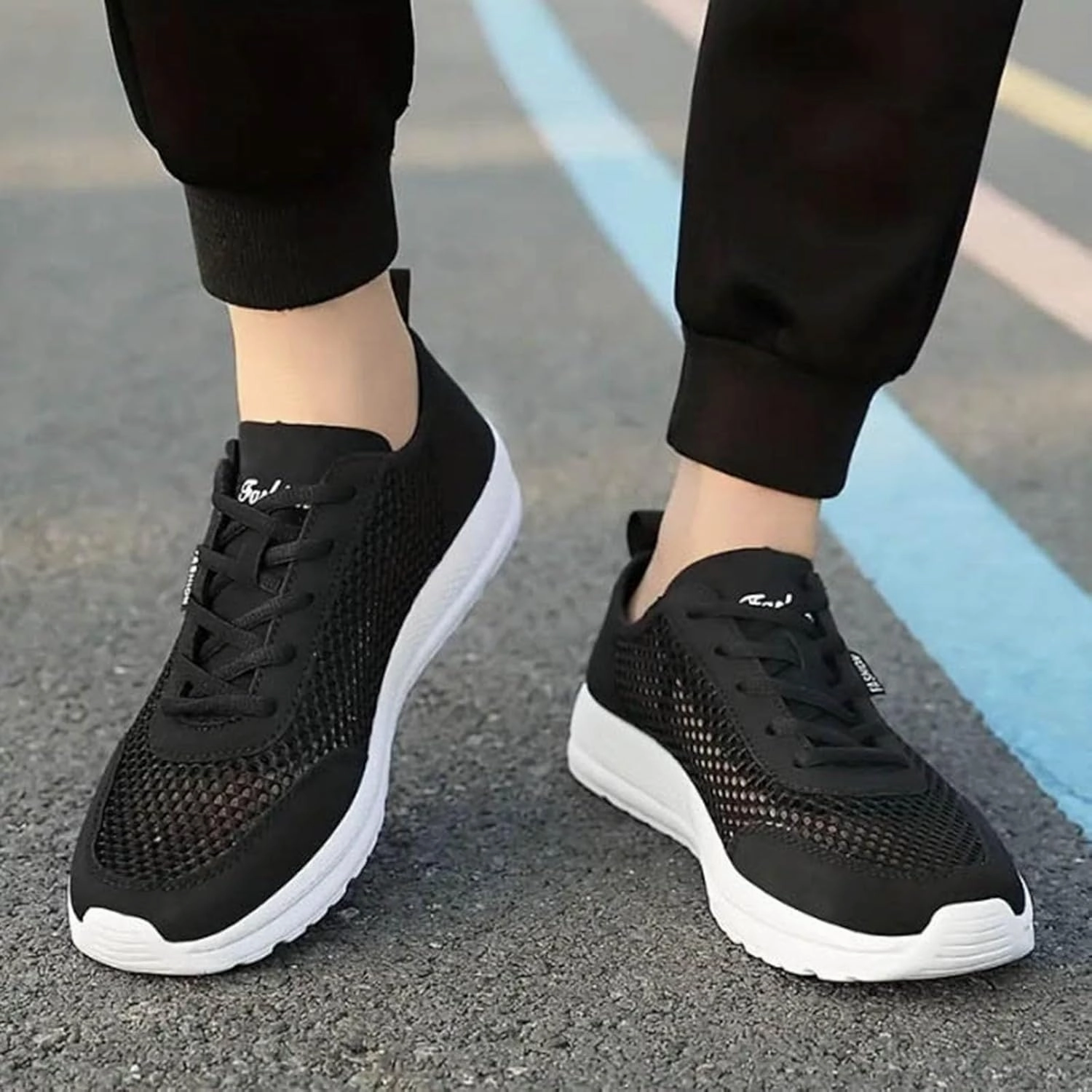 Cheap Plated Running Shoes IWIHMIV Mens Tennis Shoes Breathable Men's Running Shoes Walking Sneaker Athletic Sport Shoes Lightweight Casual Outdoor Shoe