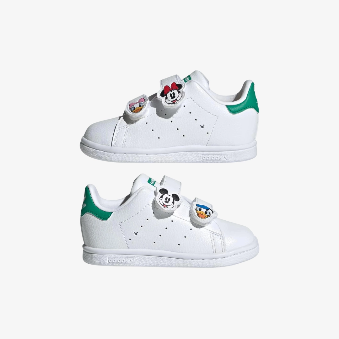 toddler adidas stan smith x disney (white/multicolor) Soccer Players With Cleats