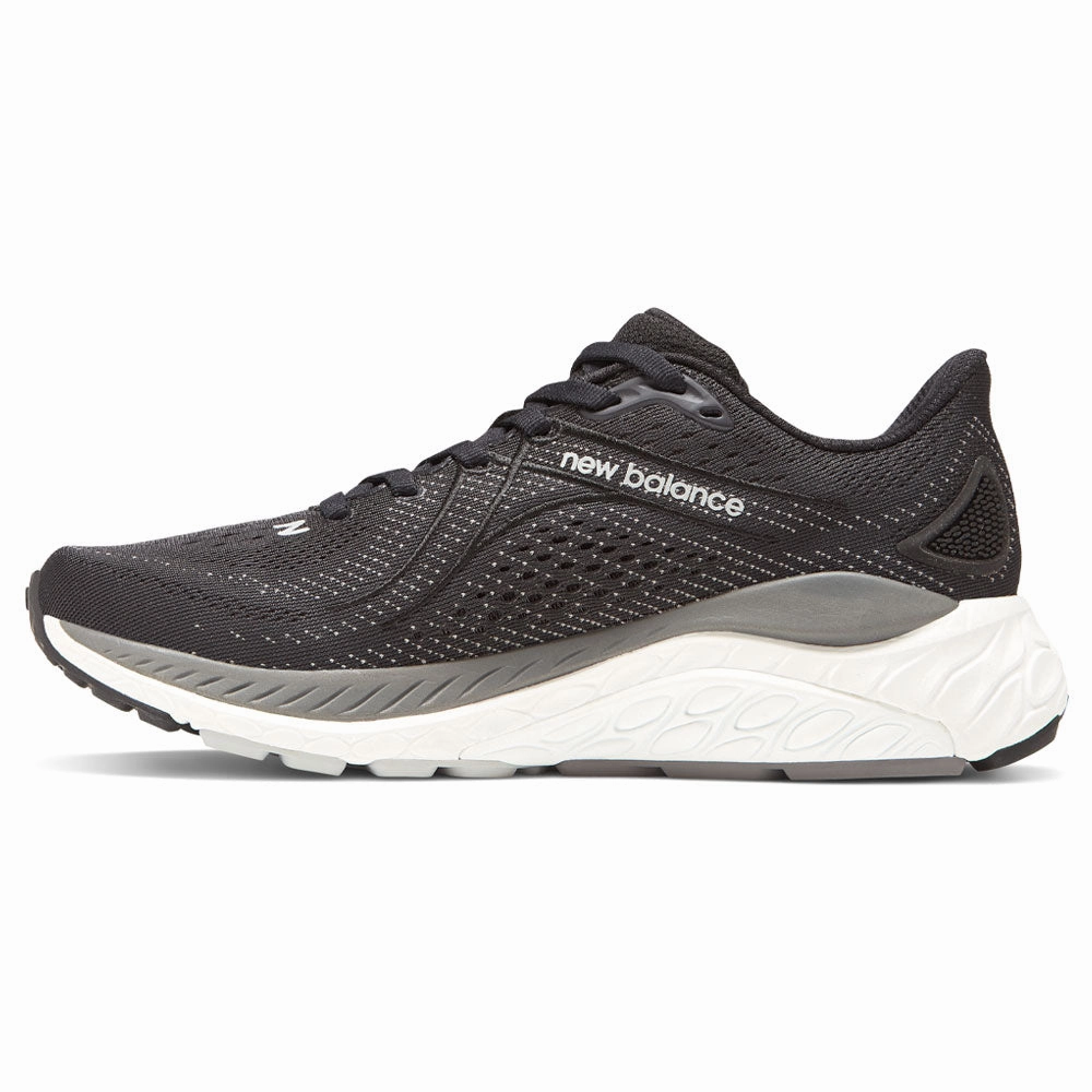 Walking Slip On Walking New Balance Fresh Foam X 860v13 Black/White/Castlerock Shoe (Women's)