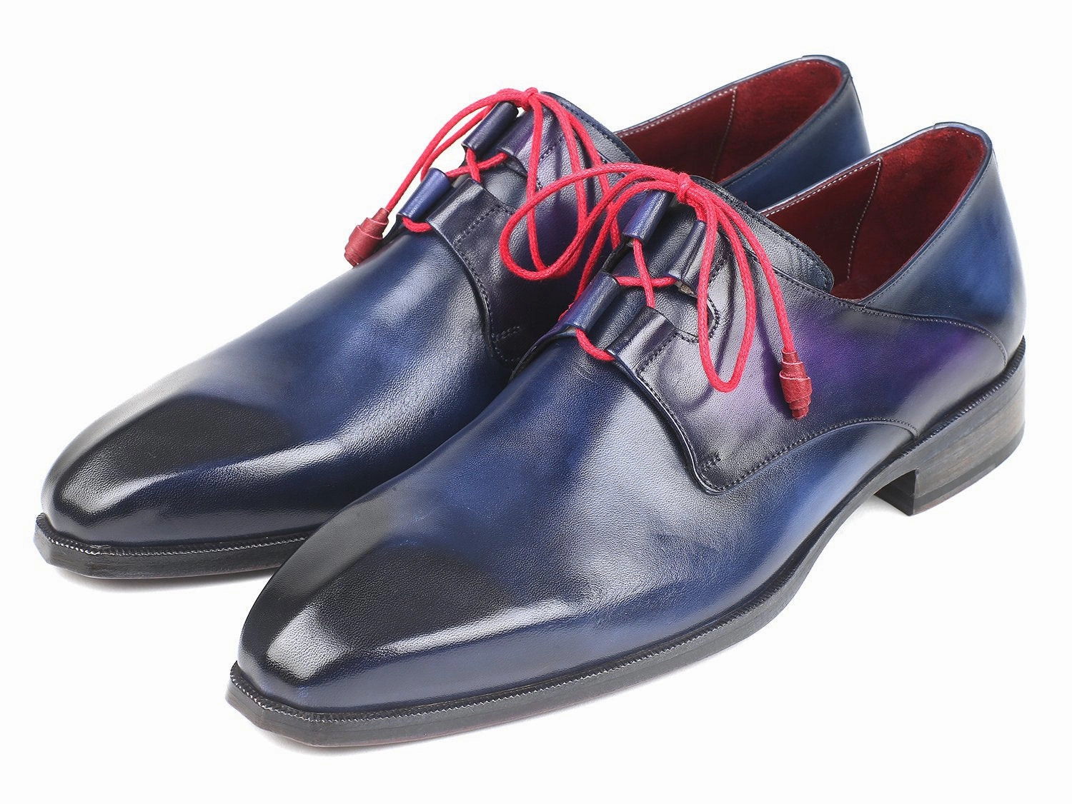 Paul Parkman Men's Ghillie Lacing Dress Shoes in Blue Dress Safety Shoes
