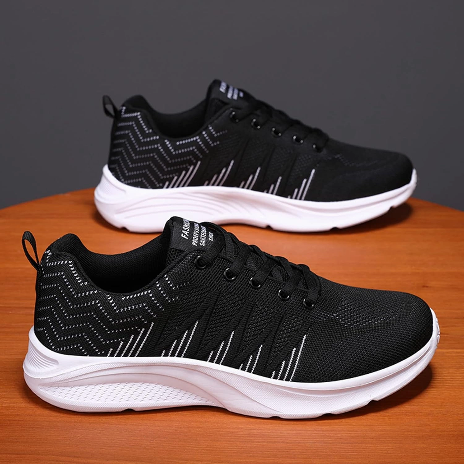 IWIHMIV Lightweight Breathable Walking for Men Slip on Running Shoes Casual Non Slip Athletic Tennis Shoes for Men Good Shoes To Run In