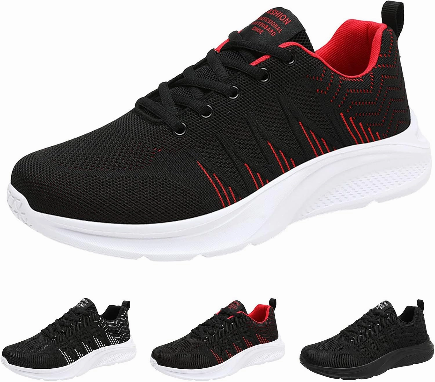 Running In Lifting Shoes IWIHMIV Lightweight Breathable Walking for Men Slip on Running Shoes Casual Non Slip Athletic Tennis Shoes for Men