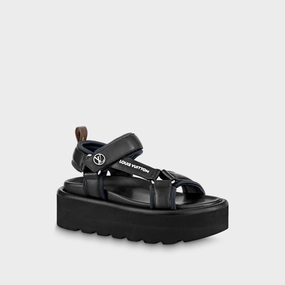 Lifting Shoes Flat Feet Pool Pillow Flat Comfort Sandal Black Designer Slides & Sandals for Women