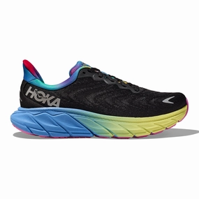 Kylie Jenner Men's Hoka Arahi 6, Black/Silver, 10.5 D Medium