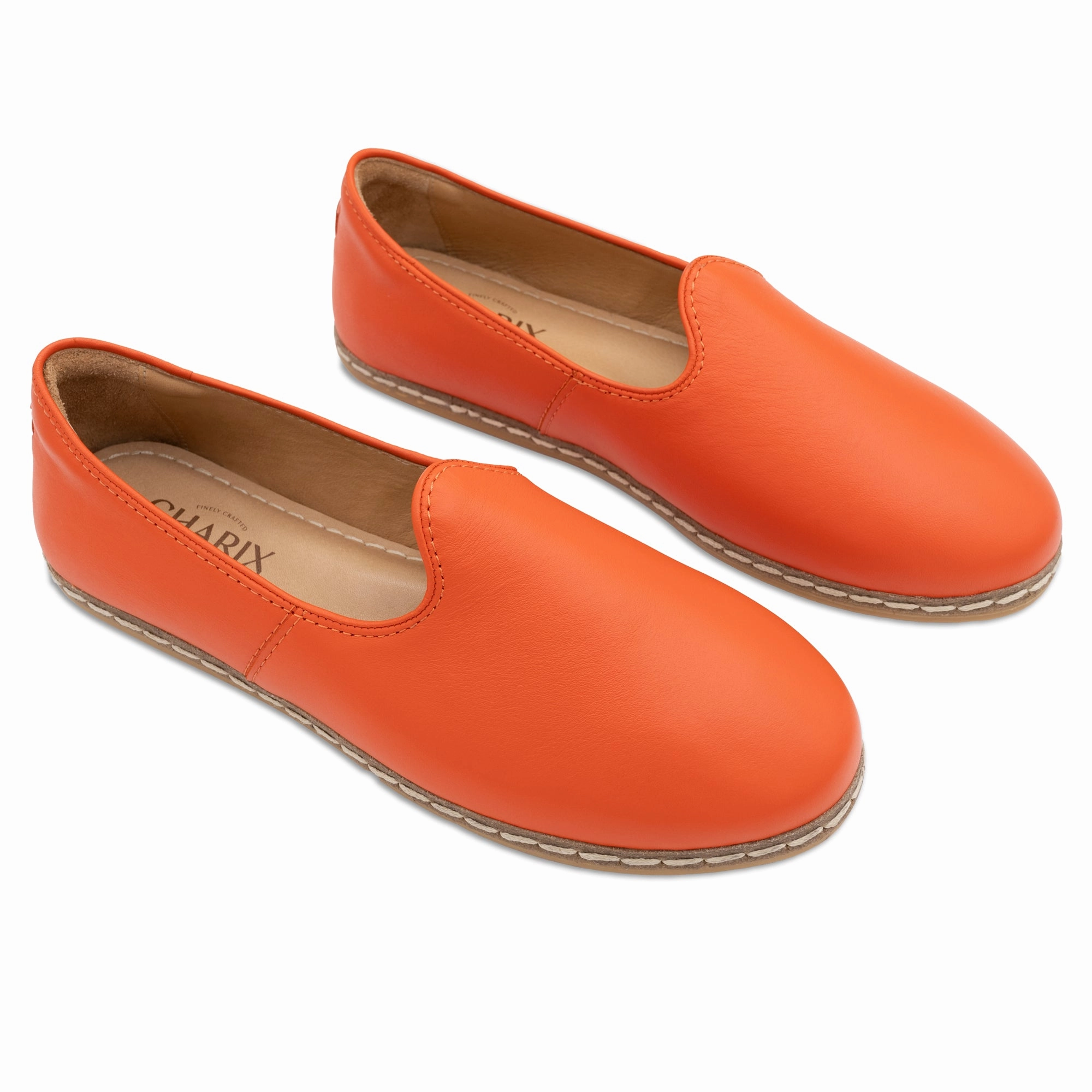 Orange Slip Ons for Men Half Size Up Basketball Shoes