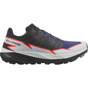 Track N Trail Shoes Mens Salomon Thundercross Surf the Web/Black/Neon Flame