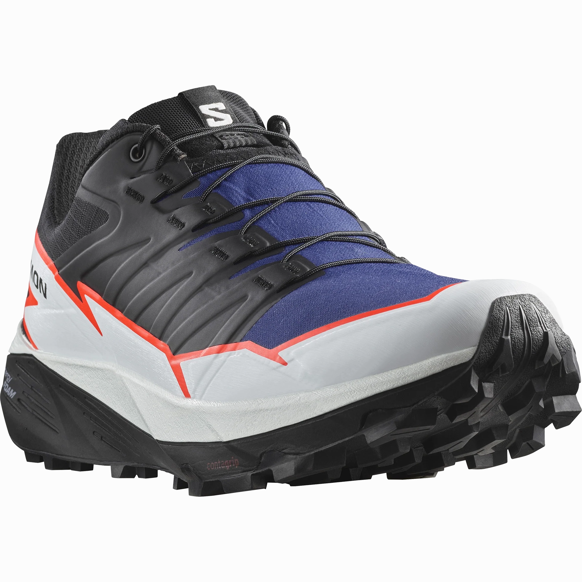 Mens Salomon Thundercross Surf the Web/Black/Neon Flame Best Shoes For John Muir Trail