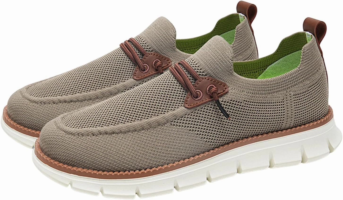 Gravelle Low Leather Casual Shoes Men Loafers Shoes Casual Slip on Sneakers Fashion Lace up Wolking Dress Business Oxfords Work Lightweight Footwear