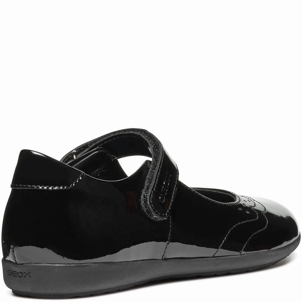 Geox J Iberide A Ballerina School Shoes Size 6 Flat Shoes Ankle Strap