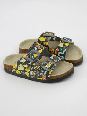 Mule Slides Kids Boy Graphic Printed Slide,Multi
