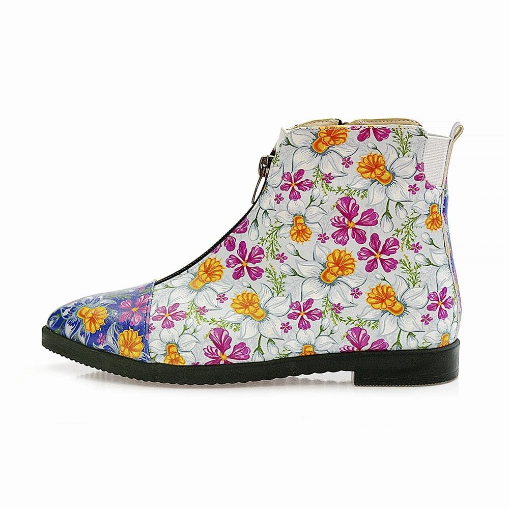 Flowers and Butterfly Short Boots WFER114 Georgia Boots Athens
