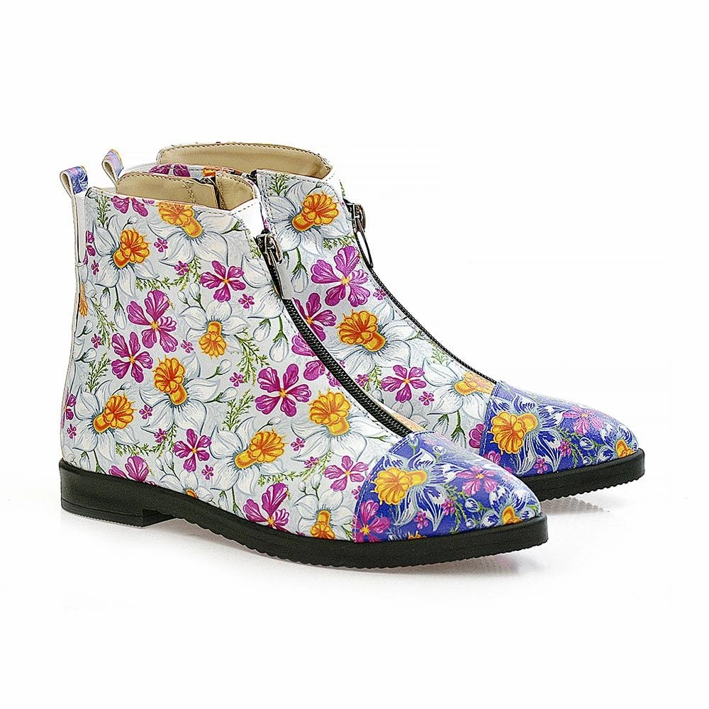 Custom Western Boots Flowers and Butterfly Short Boots WFER114