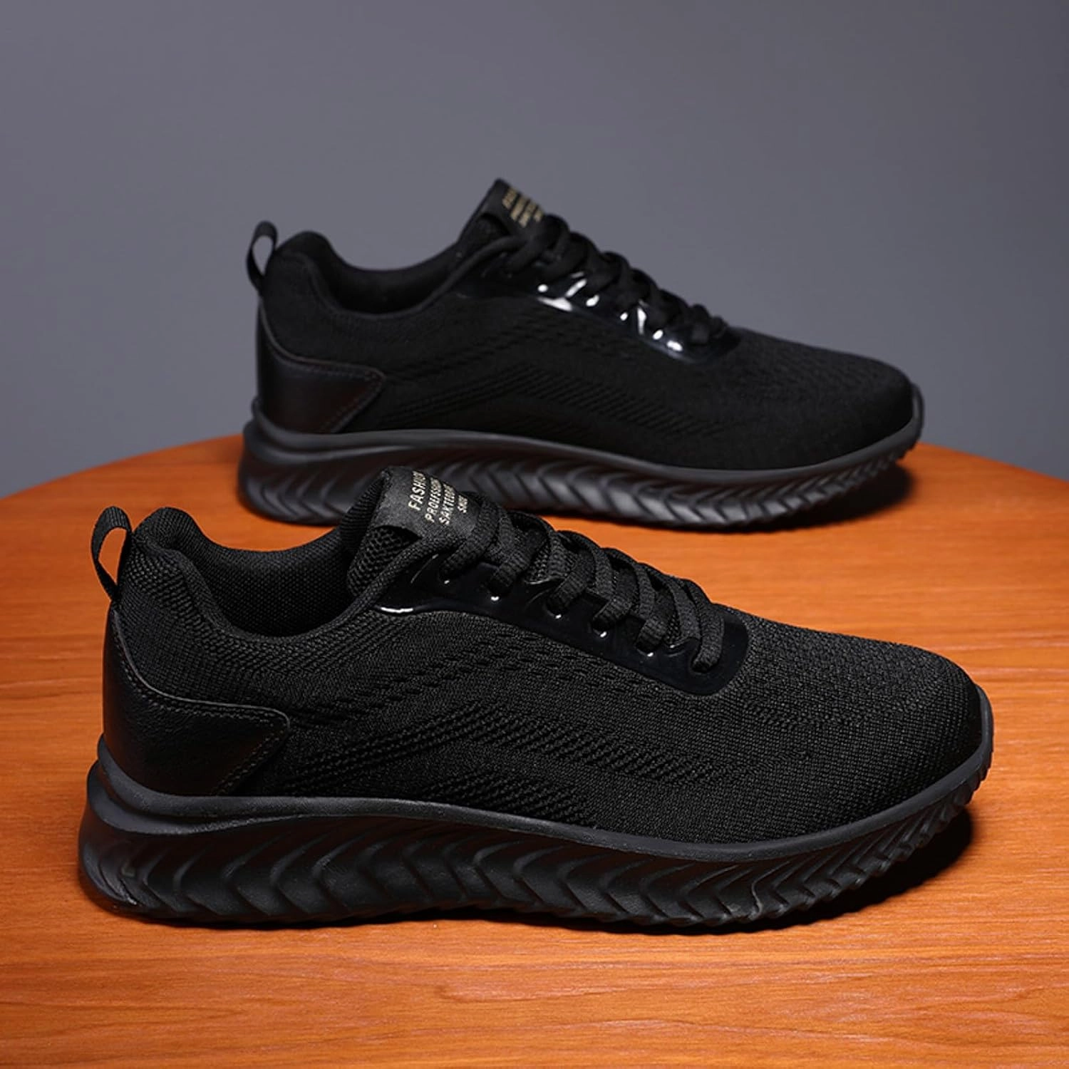 Running Shoes For Weightlifting IWIHMIV Men's Breathable Tennis Shoe Lightweight Walking Shoes Thick Bottom Soft Sole Non Slip Running Shoes