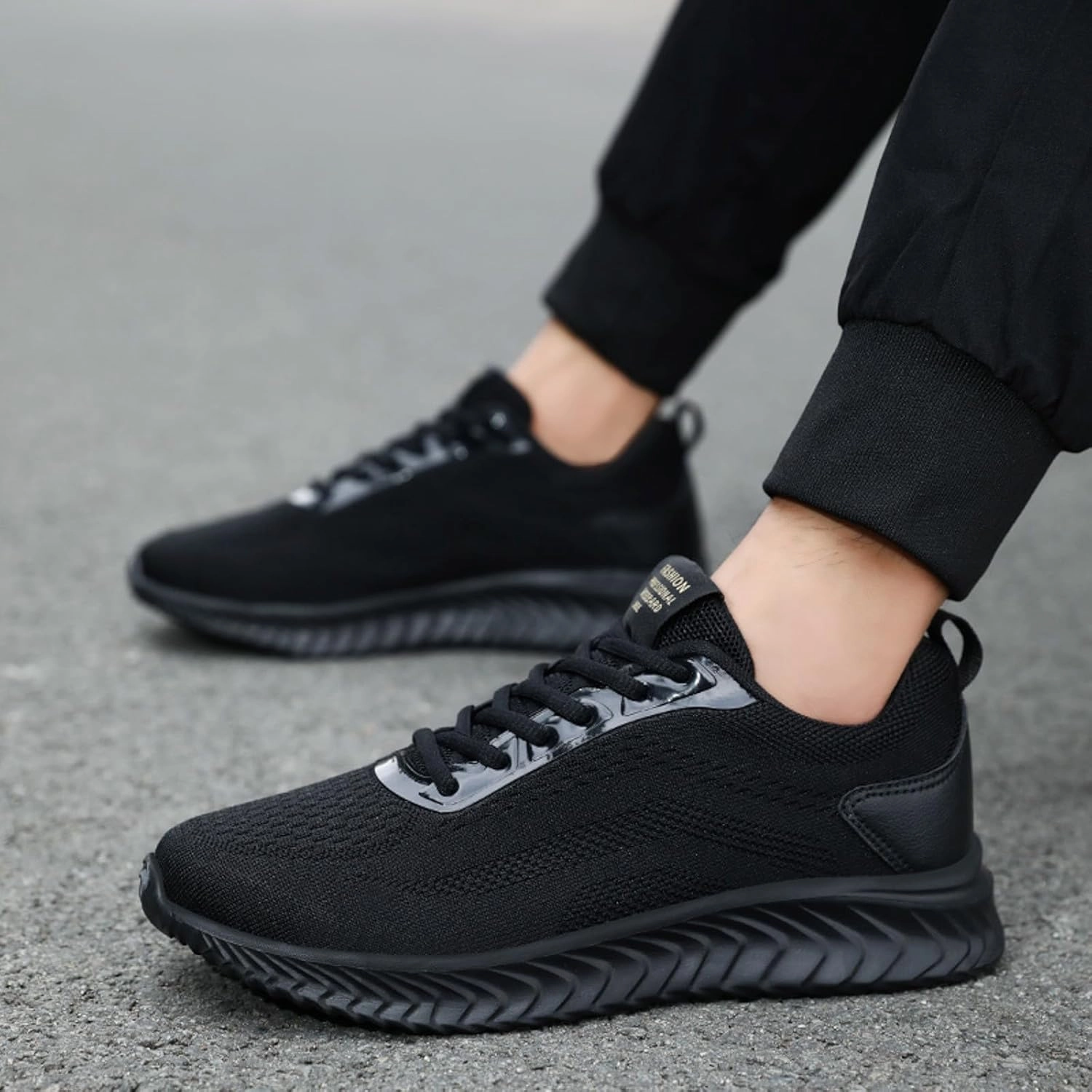 IWIHMIV Men's Breathable Tennis Shoe Lightweight Walking Shoes Thick Bottom Soft Sole Non Slip Running Shoes Running Shoes For Overpronation