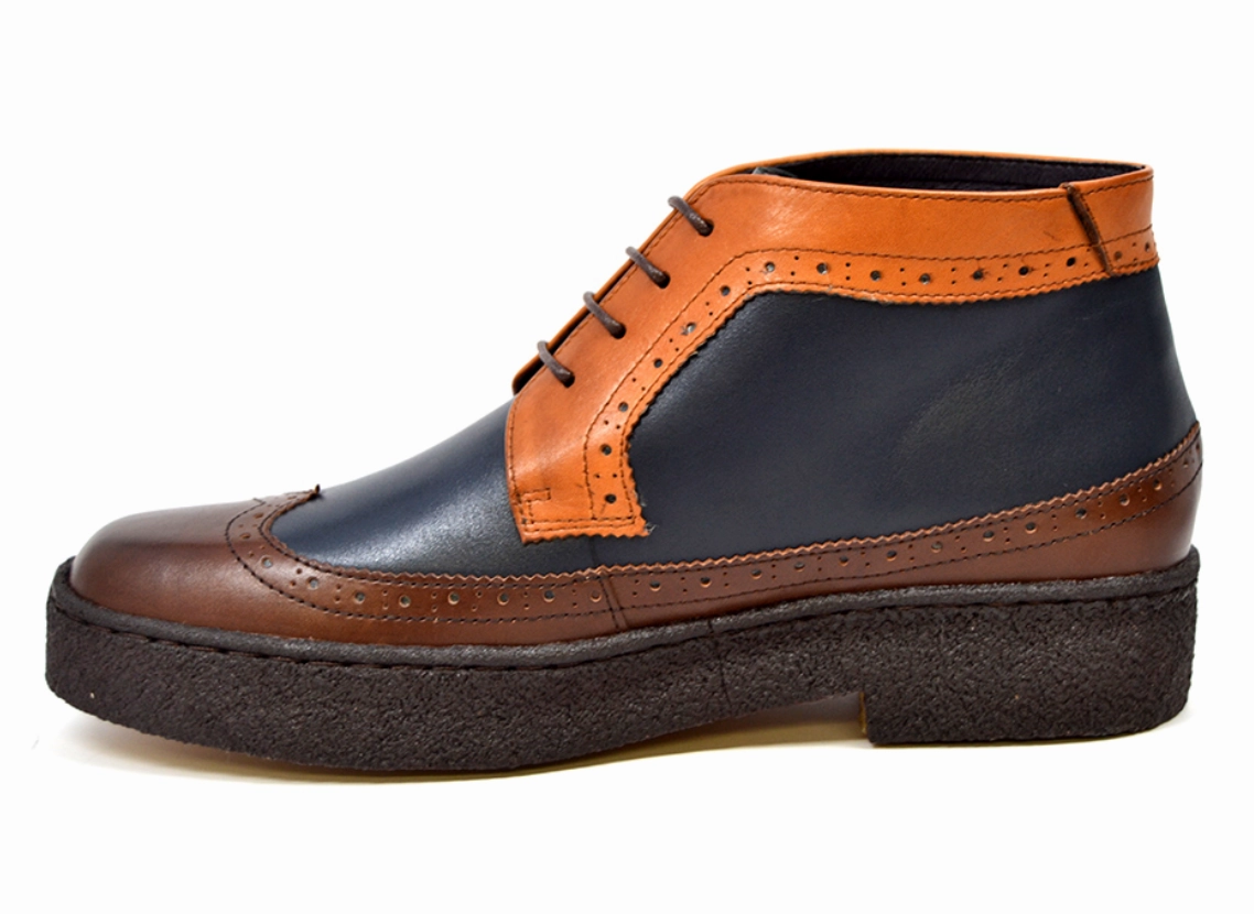 Playboy Wingtips Three Tone Shoes from The British Collection: Stylish, Comfortable, and Unique Wingtips Pleasers High Heels