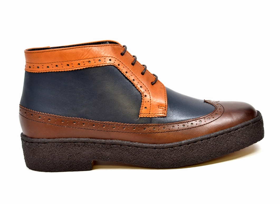 Playboy Wingtips Three Tone Shoes from The British Collection: Stylish, Comfortable, and Unique Wingtips Timeless High Heels