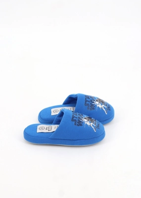 Kids Boy's Graphic Printed Slippers,Blue Nike Slides
