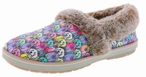 Skechers Bob's Women's Too Cozy Winter Howl Memory Foam Slippers Lady Slippers Flower