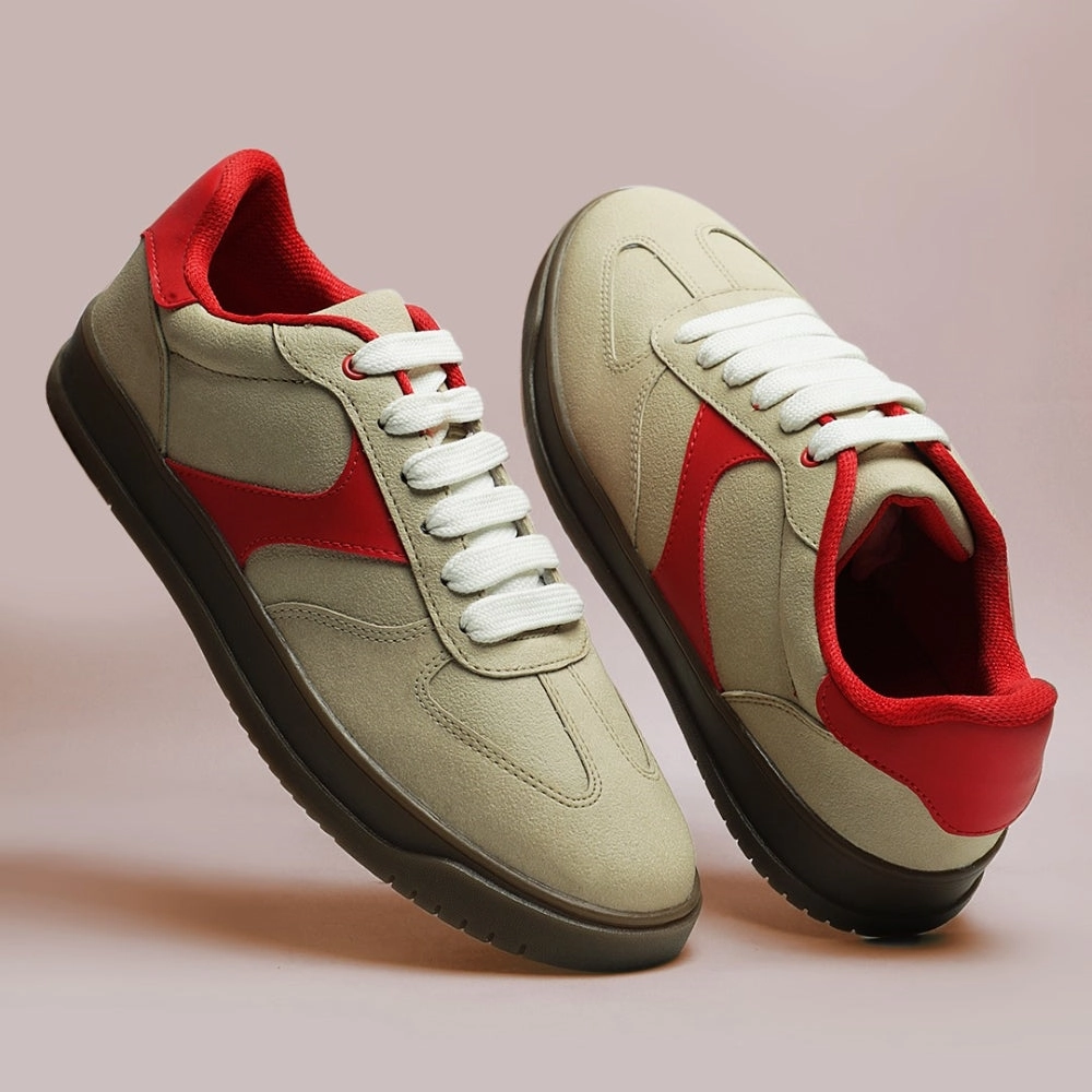 Leap7x Casual Beige Lacing Sneakers For Men SPORTSTAR7 By Liberty Casual Shoes 2025