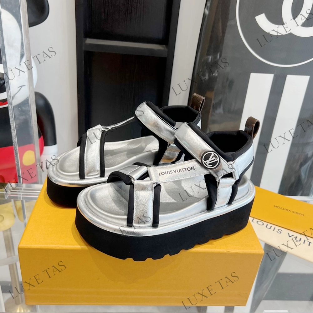 Top Walking Shoes For Flat Feet Pool Pillow Flat Comfort Sandal Silver Designer Slides & Sandals for Women