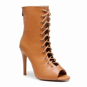 Sofiya True Nudes - Shade 4 Open Toe Latin Dance Bootie (Street Sole) Kreosote Boots