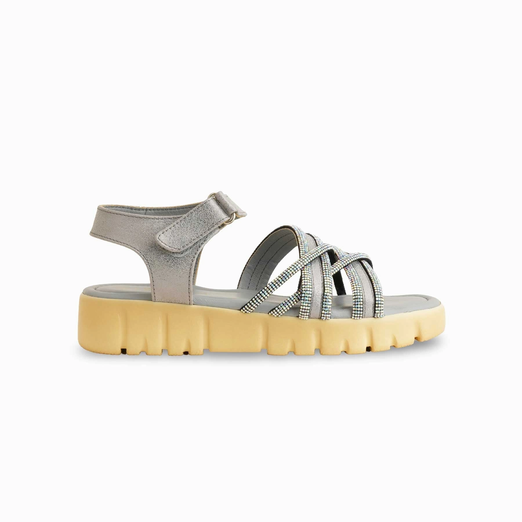 Girls Grey Formal Sandal KD5637 Best Sandals For Pregnancy