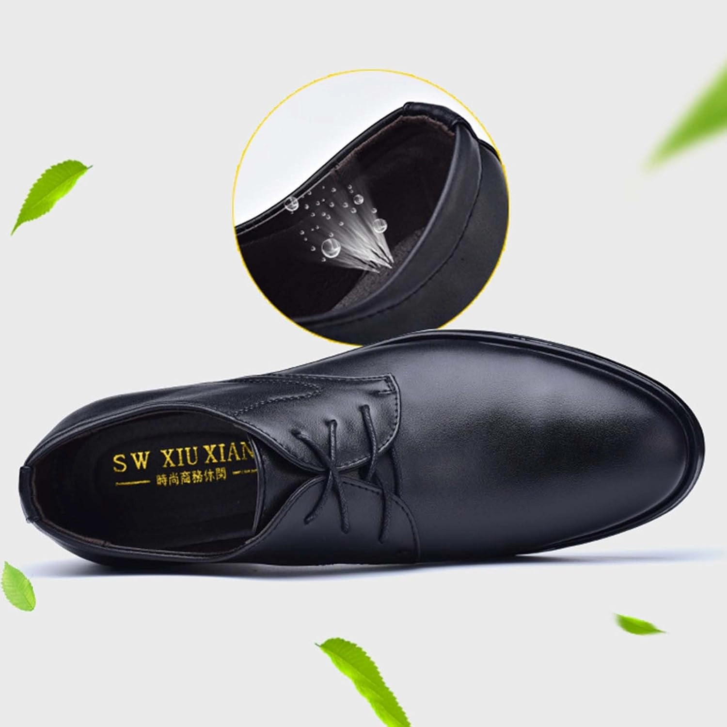 Casual Shoes Jcpenney Black Dress Shoes for Men Fashion Oxfords Classic Lace up Shoe Heel Pad Design for Formal Occasions Work Footwear
