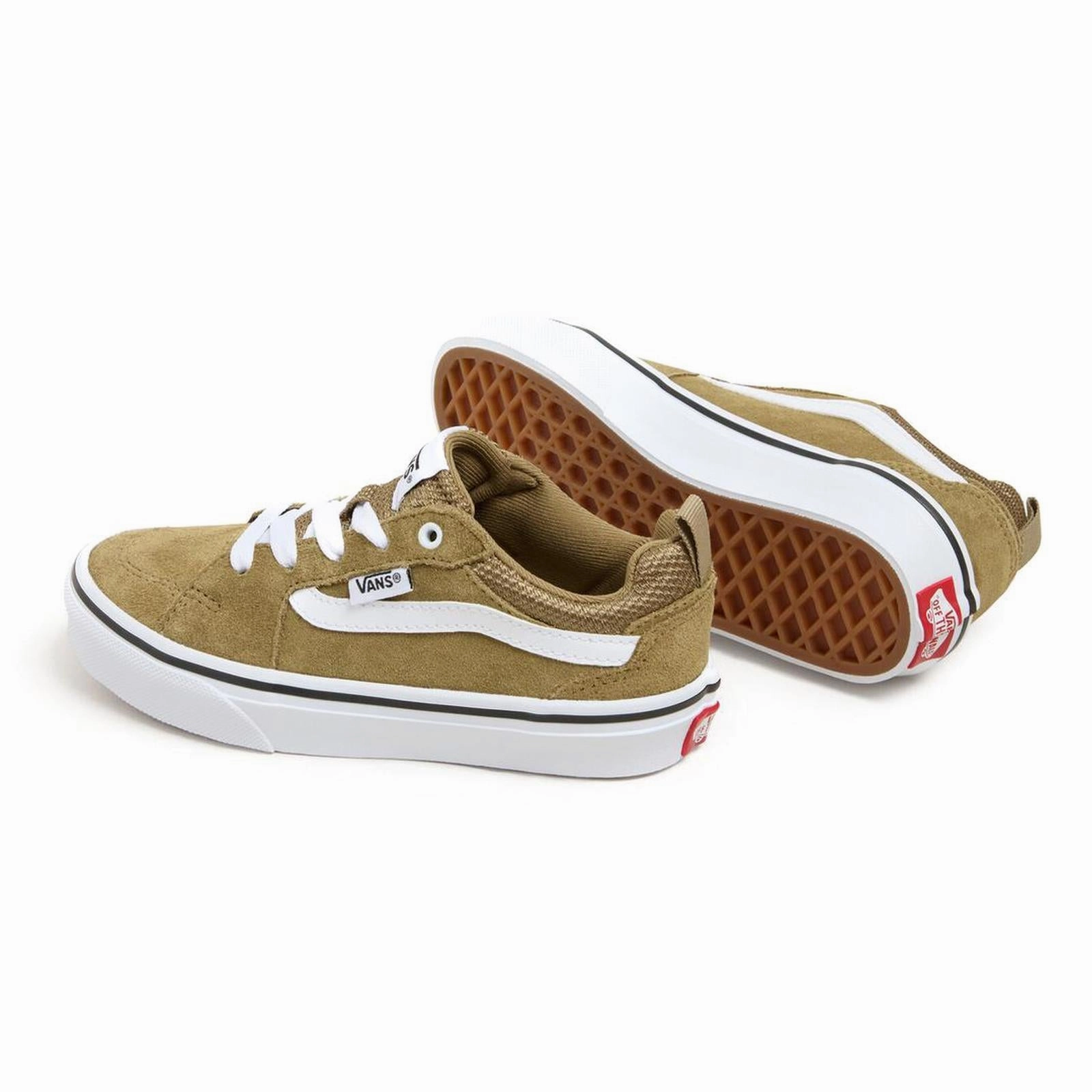 Vans Kids Filmore Low Rise Suede Canvas Trainers Skate Shoes 8.5