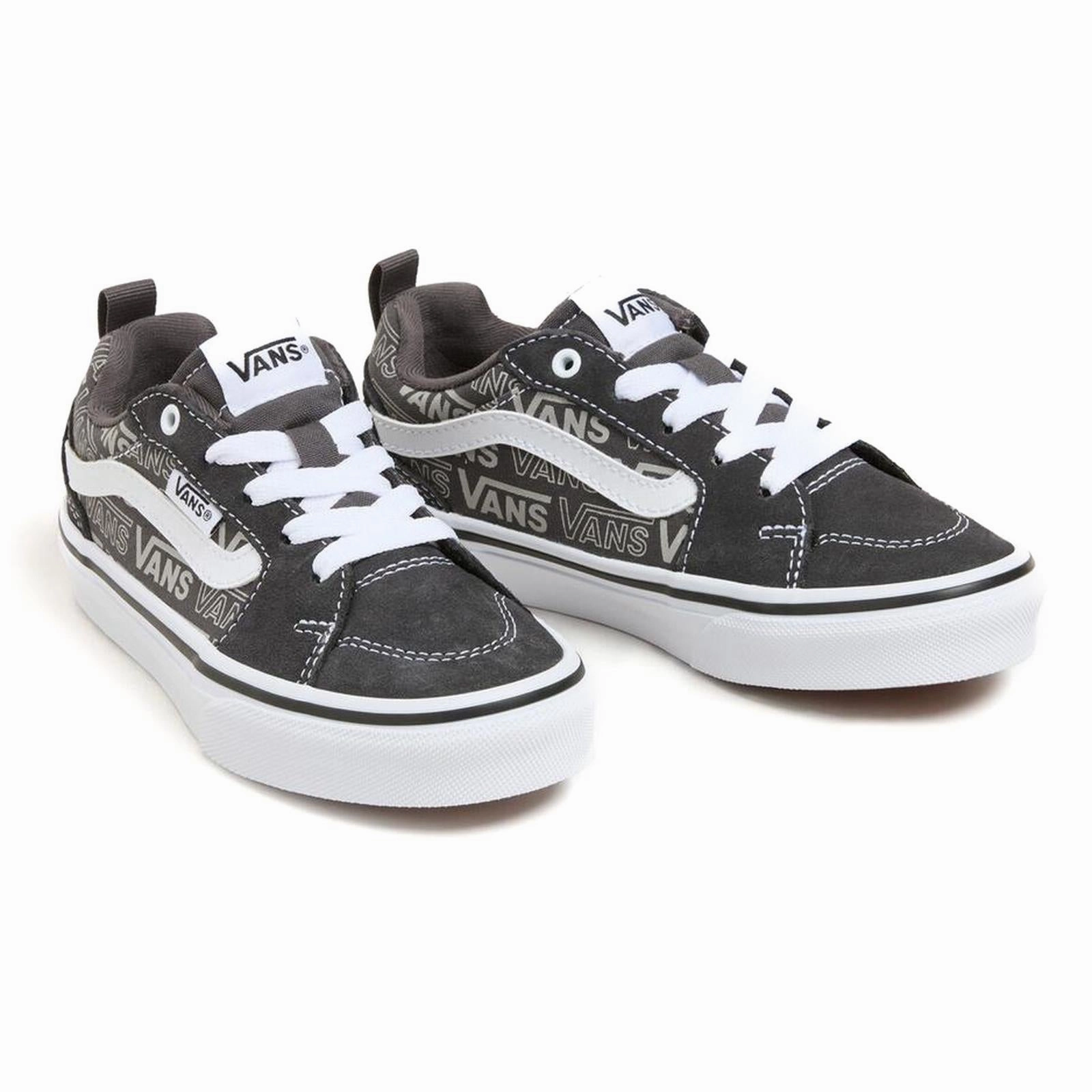 Accel Og Skate Shoes Vans Kids Filmore Low Rise Suede Canvas Trainers