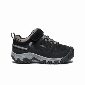 Berkeley Hiking Boots Little Kids' Targhee IV Waterproof Hiking Shoe  |  Black/Steel Grey