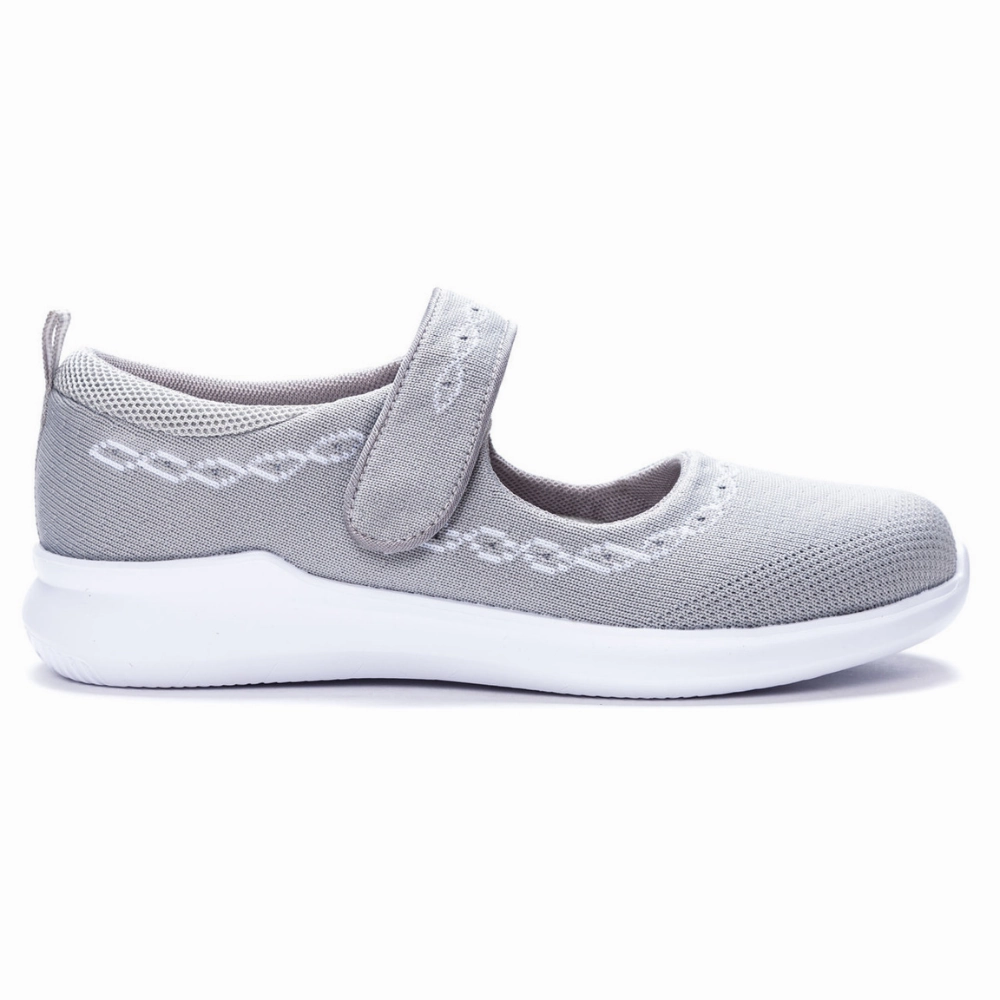 Propet TravelBound Light Grey Mary Jane (Women's) The Best Shoes For Walking