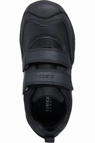 GEOX Savage J841WB Gortex Black Leather school shoes Explorer Gravel Shoe Covers