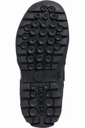 Zero Drop Waterproof Running Shoes GEOX Savage J841WB Gortex Black Leather school shoes