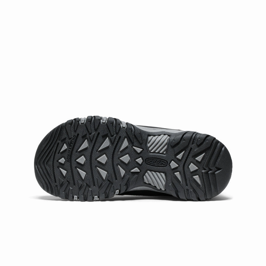 Big Kids' Targhee IV Waterproof Hiking Shoe  |  Black/Steel Grey Tying Hiking Boots