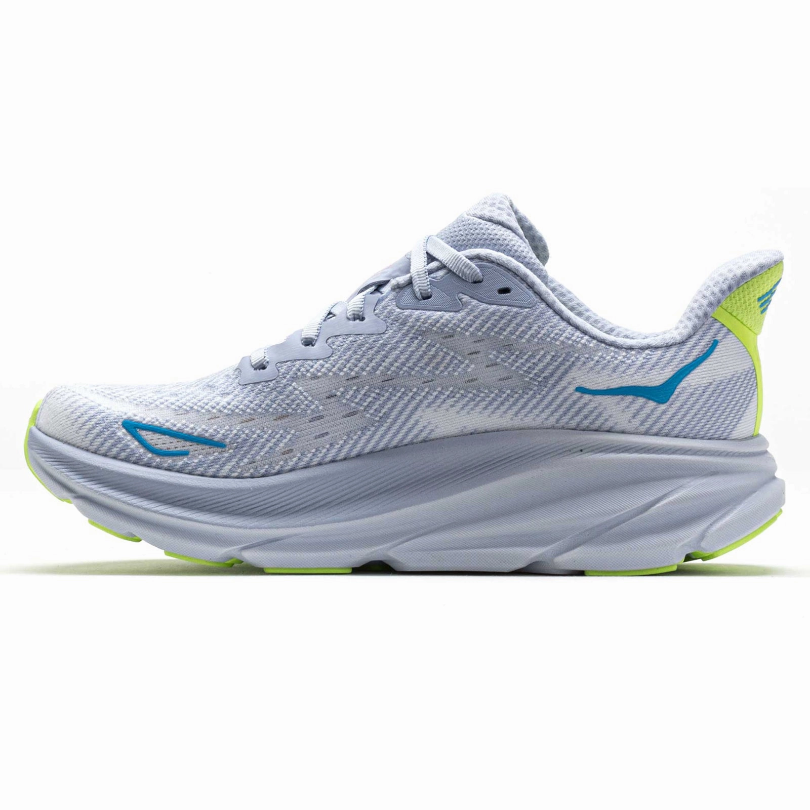 Sale Nearby Hoka Clifton 9 Textile Women's Running Gull Sea Ice Trainers