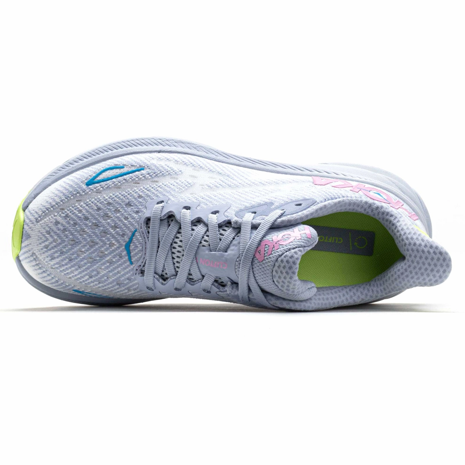 Hoka Clifton 9 Textile Women's Running Gull Sea Ice Trainers Shoes Dealer Near Me
