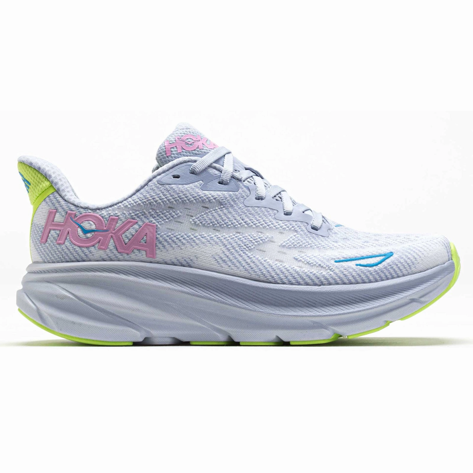 Hoka Clifton 9 Textile Women's Running Gull Sea Ice Trainers Shoes South Coast Plaza
