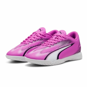Difference In Soccer Cleats And Football Cleats PUMA Ultra Play IT Jr - Poison Pink/White/Black