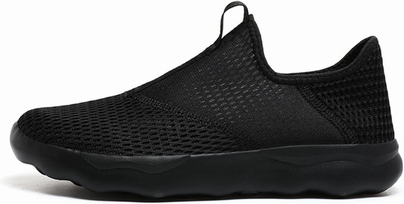 Tennis Shoes Men Barefoot Shoes Men Men's Hands Free Slip On Sneaker Lightweight Breathable Walking Gym Tennis Athletic Footwear Slip on Sneakers Moc Toe Sneakers