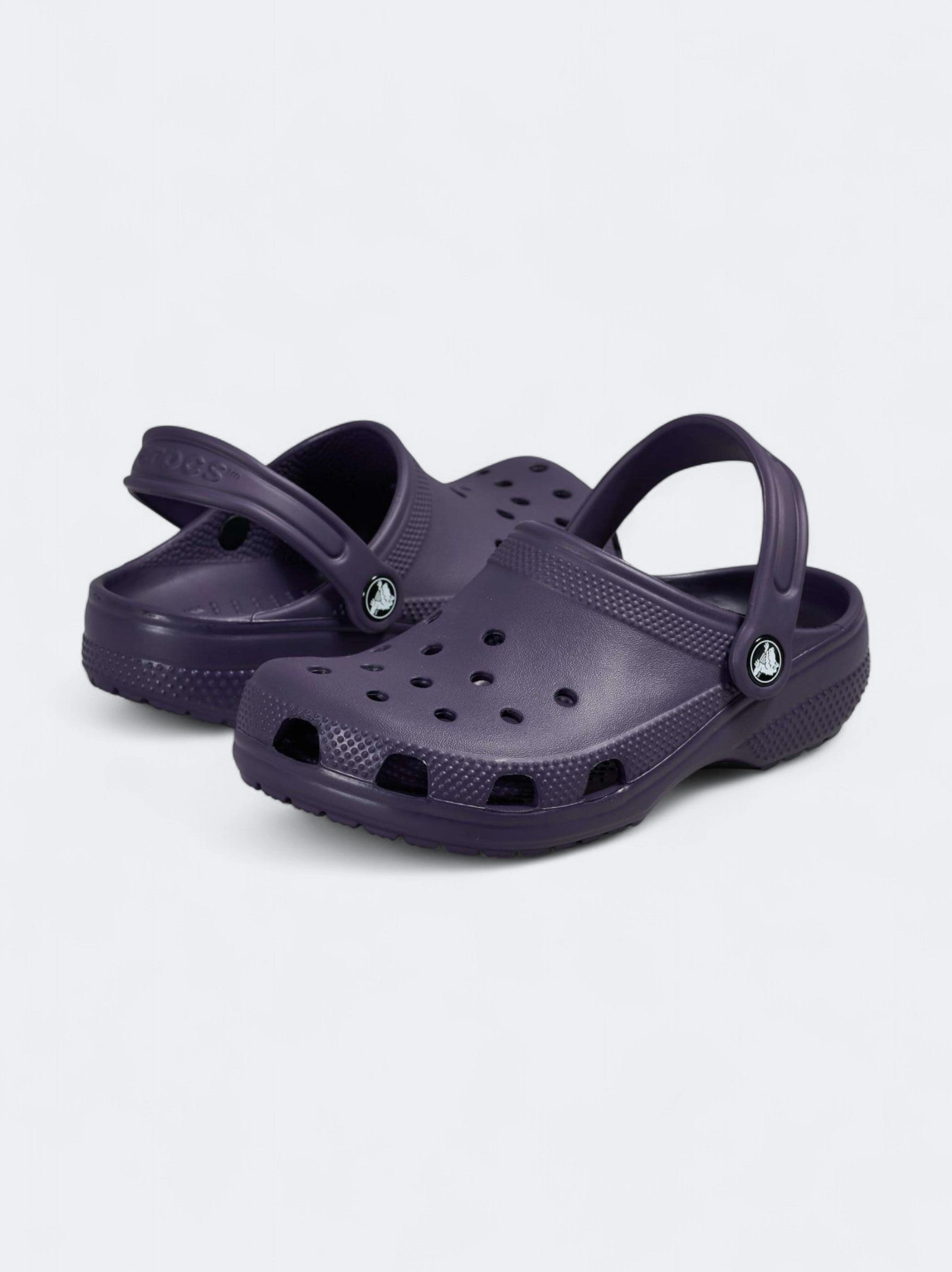 Kid's Girl's Classic Clogs Slippers, Mauve Tasmanian Devil Slippers