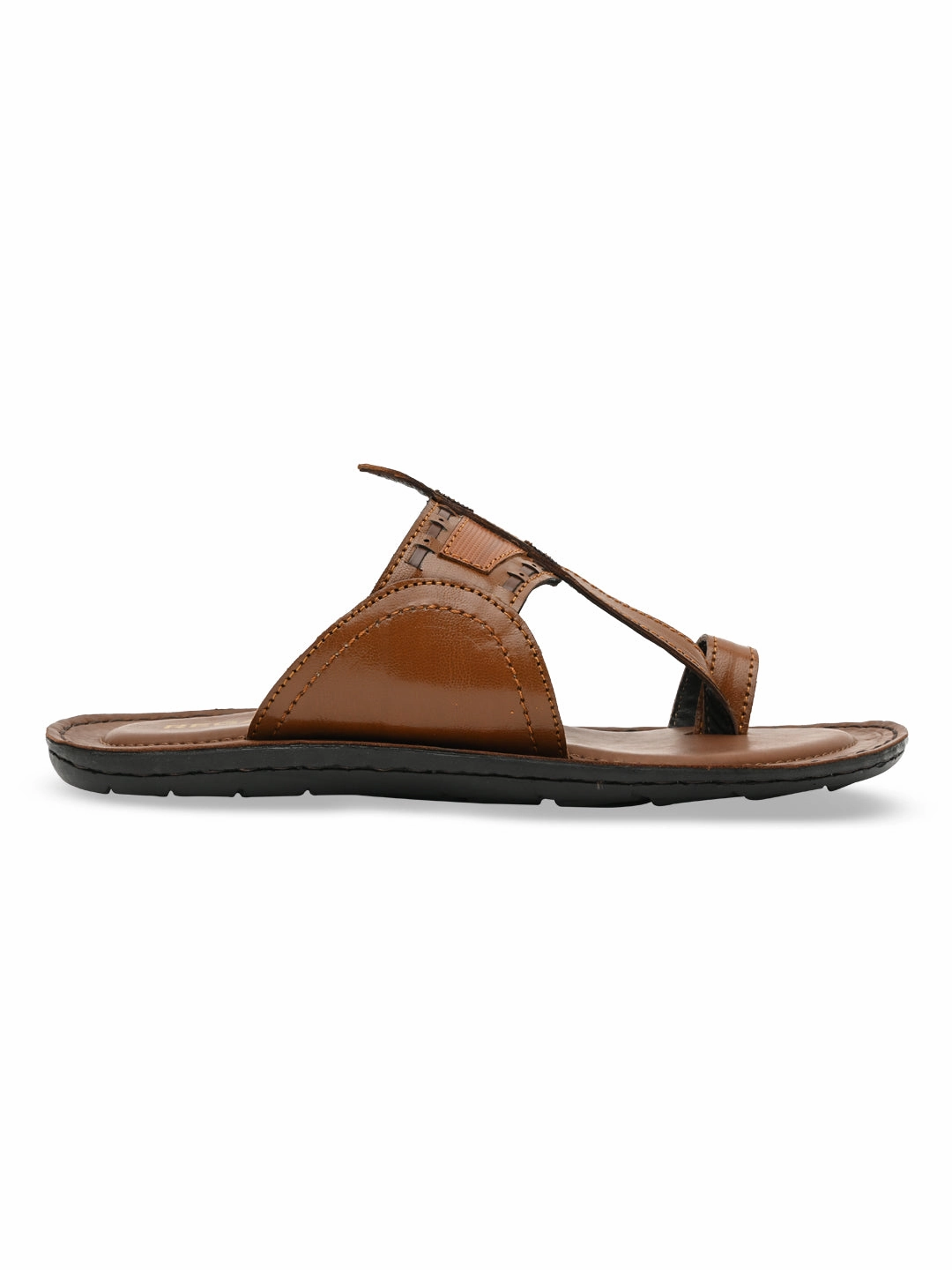 Regal Tan Men Casual Leather Kolhapuris Casual Shoes For Standing All Day