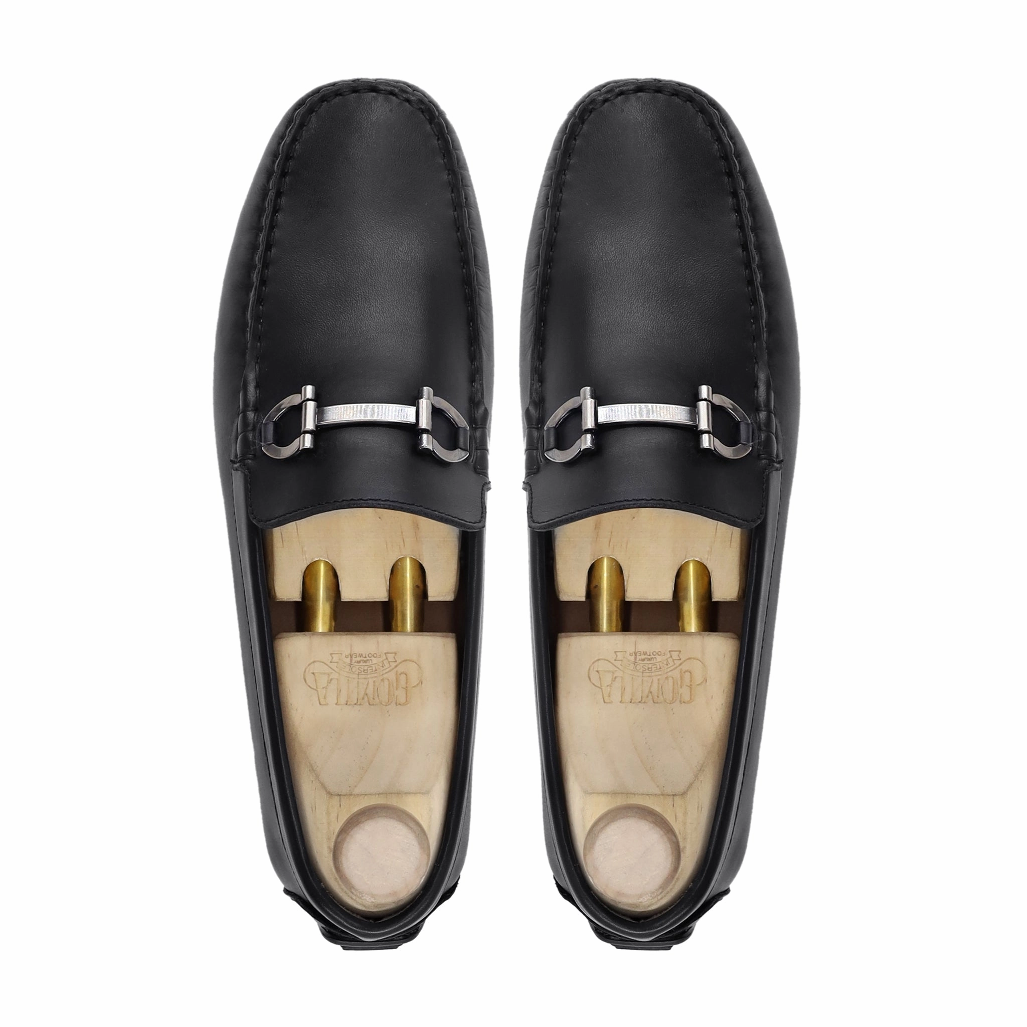 Rocio - Men's Black Calf Leather Driver Shoe On Cloud Casual Shoes