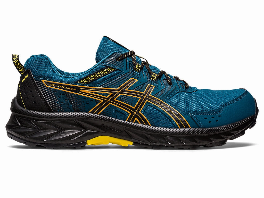 Men's Asics Gel-Venture 9, Ink Teal/Sandstorm, 12 D Medium Asics Court Ff 3 Novak Tennis Shoe
