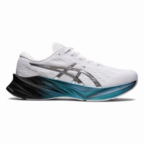 Men's Asics Novablast 3 Platinum, White/Pure Silver, 8.5 D Medium Asics Netburner Ballistic Flytefoam 3 Volleyball Shoes