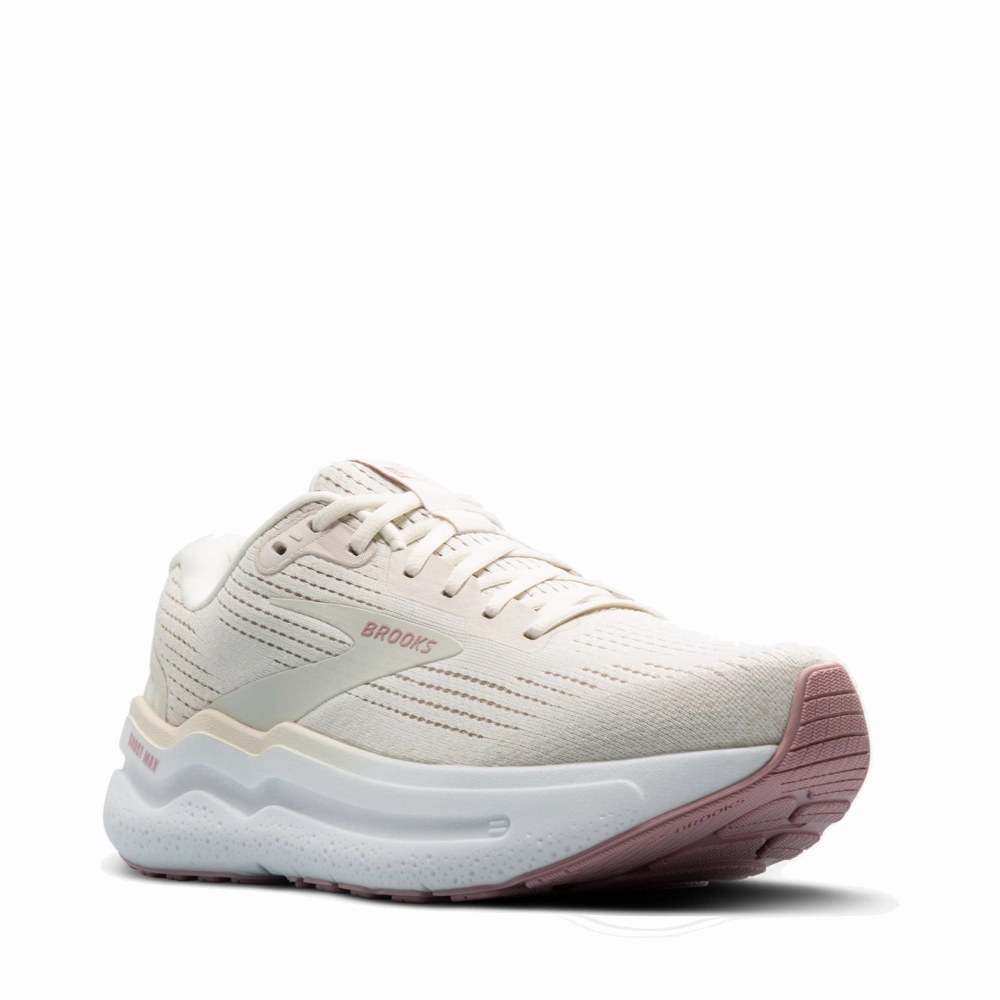 Brooks Women's Ghost Max 2 Sneaker in Coconut Milk/Gray/Zephyr For Italy Best Walking