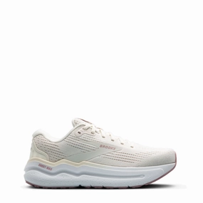 Walking Shoes Width Brooks Women's Ghost Max 2 Sneaker in Coconut Milk/Gray/Zephyr