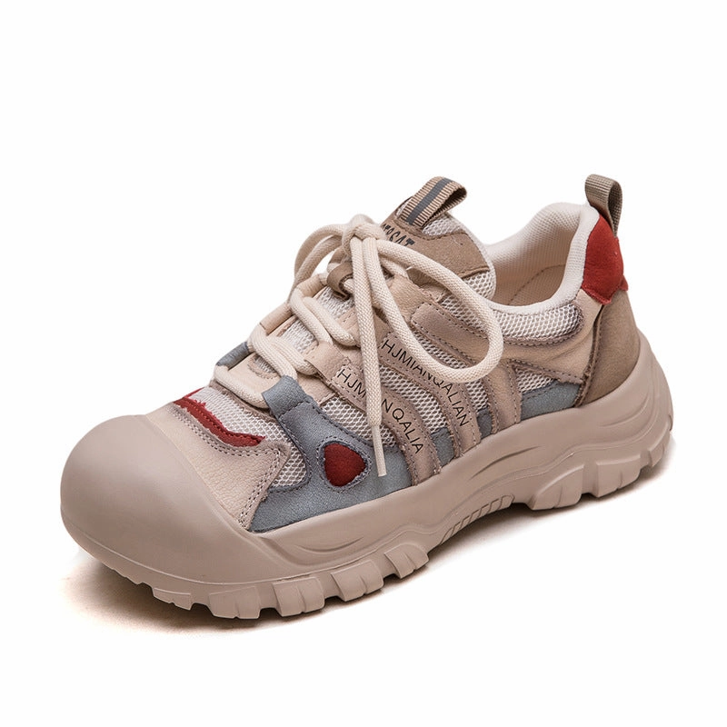 Women Retro Patchwork Breathable Casual Shoes Business Casual Shoes 2023