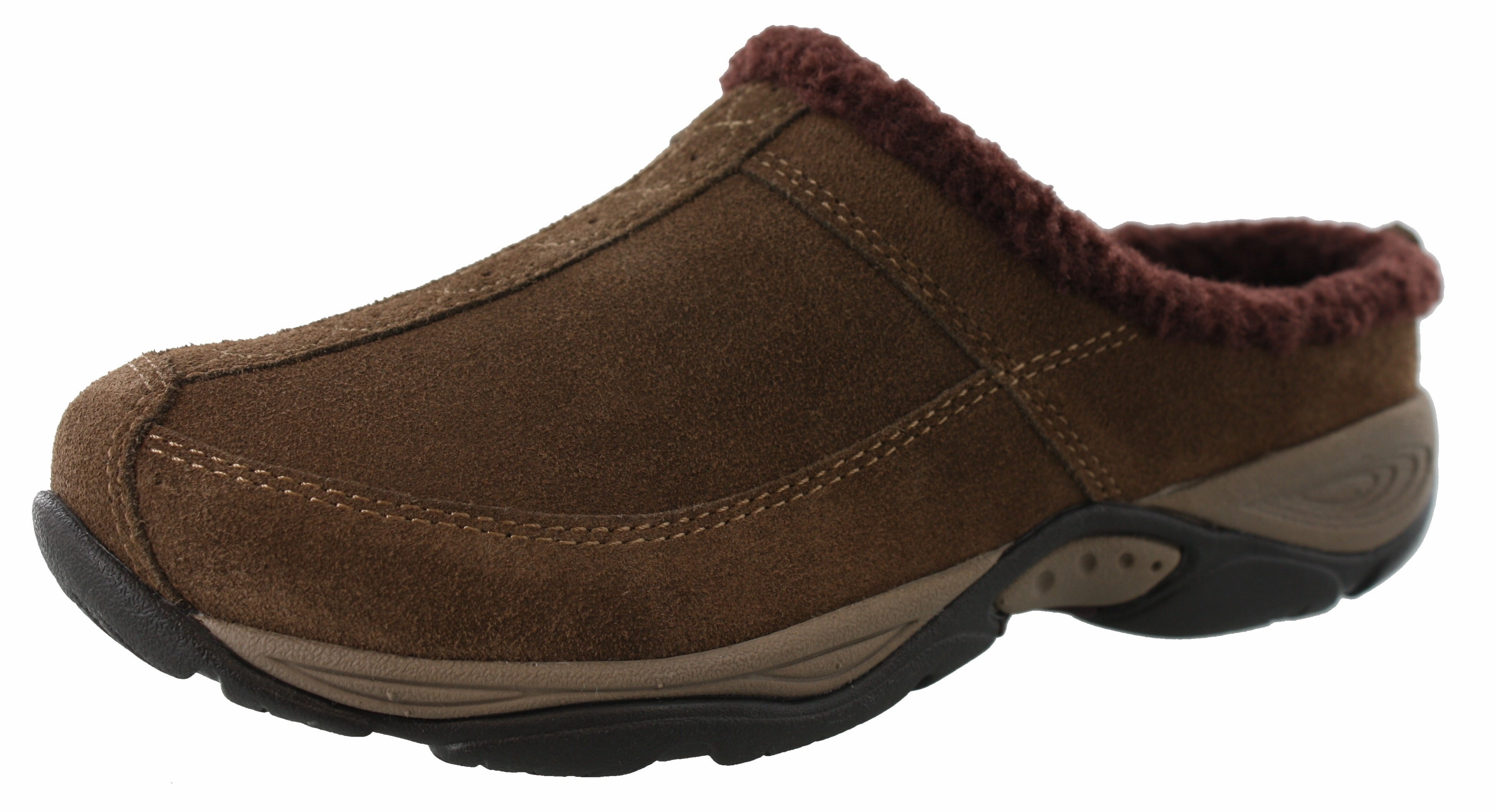 With Good Arch Support  Walking Easy Spirit Women Warm Wide Width Cozy Clog Slippers Exchange