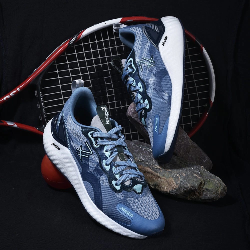 Size 8 Running Shoes Leap7x Sky Blue Sports Lacing Running Shoes For Men TORNADO-1 By Liberty