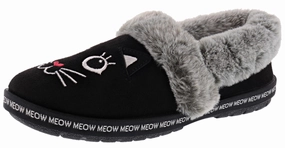 Victoria Slippers Skechers Bobs Women's Too Cozy- Meow Pajamas Memory Foam Slippers